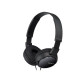 Sony MDR-ZX110AP Extra Bass headphones designed for smartphone use, showcasing sleek design and comfortable ear pads