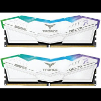 TEAM T-FORCE DELTA RGB White 32GB (16GBx2) 7200MHz DDR5 Gaming RAM