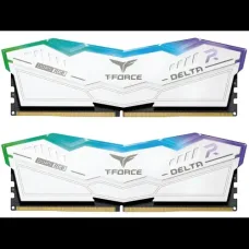TEAM T-FORCE DELTA RGB White 32GB (16GBx2) 7200MHz DDR5 Gaming RAM