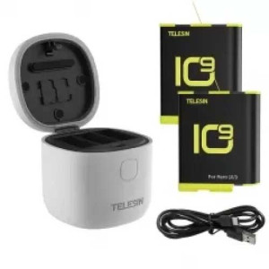 TELESIN Allin BOX Portable Storage Charger for GoPro Hero9/10 with 2 Batteries Unix Network | Laptop Shop | Jessore Computer City