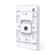 TP-Link EAP225-Wall Omada Wireless Access Point mounted on a wall, providing seamless and high-speed Wi-Fi connectivity in homes and offices.