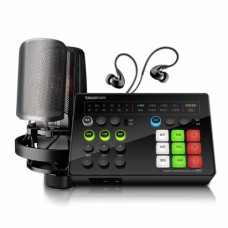 Takstar MX1 Set Live Broadcast Sound Card Set with Earphone & Microphone
