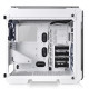 Thermaltake View 71 Snow Full Tower Casing showcasing its sleek design and tempered glass panels, ideal for high-performance gaming setups.