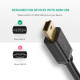UGreen 10355 USB 2.0 A Male To Mini 5 Pin cable 1M, ideal for connecting devices with mini USB ports, showcasing its durability and flexibility.