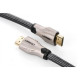 UGreen 11195 HDMI cable featuring a sturdy metal connector and nylon braid, perfect for connecting devices with high-quality video output.