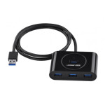 UGreen 20290 NEW USB 3.0 4 Ports Hub Black 0.5CM(Black)