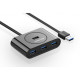 UGreen 20290 NEW USB 3.0 4 Ports Hub Black 0.5CM(Black) 2026 jessore bd