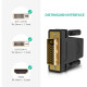 Ugreen DVI Male to HDMI Female Converter #20124 showing high-quality build and design for video connections
