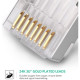 Ugreen RJ45 Cat 6 Shielding Crystal Connectors pack of 10, ideal for high-speed networking in Bangladesh.