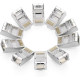 Ugreen RJ45 Cat 6 Shielding Crystal Connectors pack of 10, ideal for high-speed networking in Bangladesh.