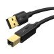 Ugreen US135 USB Type-B Male to USB 2.0 Male Printer Cable, ideal for connecting printers and devices, high-quality and reliable.