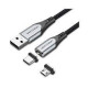 VENTION CQMHG USB2.0 (M) To 2-In-1 Micro-B & Type-C Male Magnetic Cable 1.5M