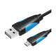 Vention VAS-A04-B200-N USB Male to Micro USB Male 2M Cable