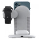 WiWU Power Air 3 In 1 wireless charger designed for Apple iPhone, iWatch, and AirPods with sleek look and fast charging features