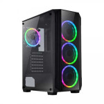 Xtreme XJOGOS 200-12 RGB Mid Tower Black ATX Gaming Casing