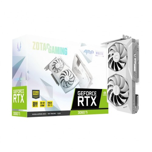 ZOTAC Gaming GeForce RTX 3060 Ti AMP White Edition LHR 8GB GDDR6 Graphics Card Unix Network | Laptop Shop | Jessore Computer City