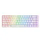 Ajazz K685T hot swappable red switch Bluetooth mechanical keyboard showcasing its sleek design and customizable features for gamers and typists