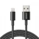 Anker Premium Double-Braided Nylon MFI Lightning Cable 3.3 Feet for iPhone, featuring durability and fast charging in Jashore, Bangladesh