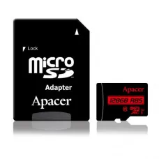 Apacer 128GB Micro SD Class-10 Memory Card with Adapter Apacer 128GB Micro SD Class-10 Memory Card with Adapter