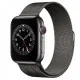 Apple Watch Series 6 44 Stainless Steel Milanese Loop Graphite