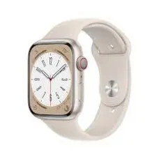 Apple Watch Series 8 45mm Starlight Aluminum Case Sport Band