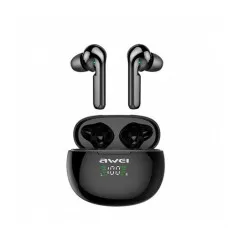 Awei T15P True TWS Bluetooth Smart Touch Sports Dual Earbuds With Charging Case Black Awei T15P True TWS Bluetooth Smart Touch Sports Dual Earbuds With Charging Case Black