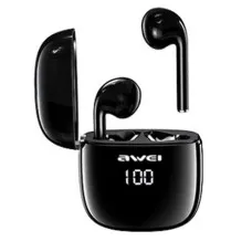 Awei T28 True TWS Bluetooth Smart Touch Sports Dual Earbuds with Charging Case Awei T28 True TWS Bluetooth Smart Touch Sports Dual Earbuds with Charging Case