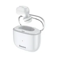 Baseus Encok A03 Bluetooth Single Earbud With Charging Case White Baseus Encok A03 Bluetooth Single Earbud With Charging Case White