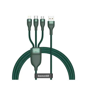 Baseus Flash Series One-for-three Fast Charging Data Cable USB to M+L+C 66W