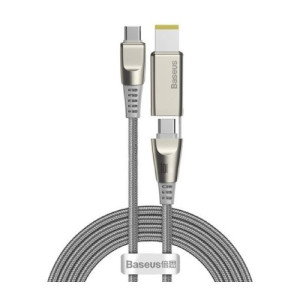 Baseus Flash Series Square Head Type-C to C + DC 100W Fast Charging Data Cable