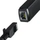 Baseus Lite Series RJ45 Ethernet Adapter designed for high-speed internet connections, featuring a compact and durable design for everyday use.