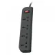 Belkin Power Stribe 4 Port 1.5 Meter Gray Economy Series (F9E400ZB)