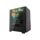 Gamdias ATHENA M1 Elite RGB Mid Tower Gaming Case showcasing vibrant RGB lighting and sleek design