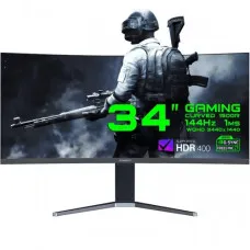 GameMax GMX34CKXQ 34 144Hz 2K WQHD FreeSync G-Sync Curved Gaming Monitor