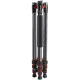 K&F Concept SA254C1 Professional Carbon Tripod designed for photographers, showcasing its lightweight and durable features in a studio setting