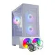 Lian Li LANCOOL 205 Mesh White Case and Galahad 240mm CPU Cooler Combo