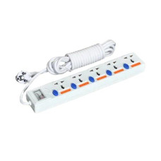 Maxline ML-255-5M 2 Pin Plug 5 Gang Multi Extension Socket Power-Strip