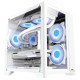 PC Power Ice Cube 2024 WH mATX ARGB Gaming Casing