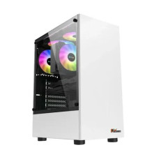 PC Power Snow Man Mid Tower ATX Gaming Casing White