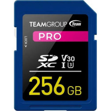 TEAM PRO 256GB SDXC UHS-I U3 V30 4K Memory Card