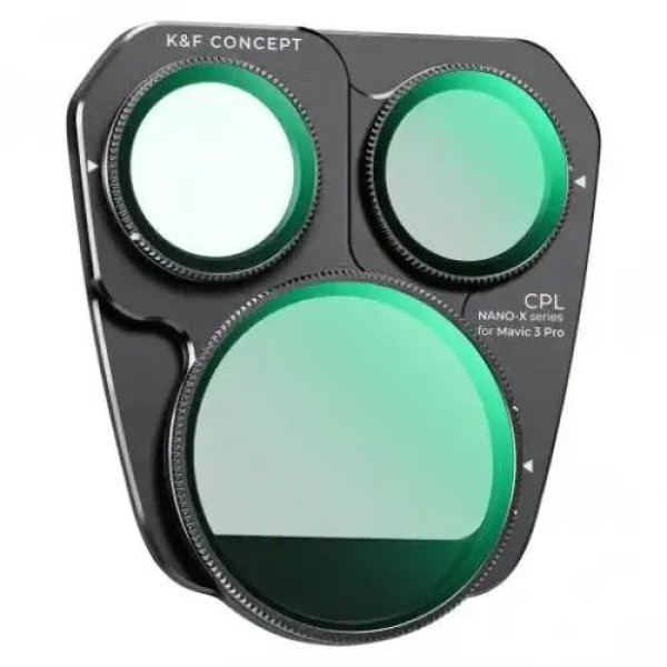 K&F Concept DJI Mavic 3 PRO Drone (CPL+ND8+ND16) Filter Set