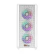 PC Power Flow White Light Mesh Mid Tower Gaming Casing