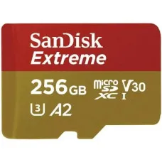 SanDisk Extreme 256GB 190mbps microSDXC UHS-I Memory Card (SDSQXAV-256G-GN6MN)