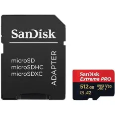 Sandisk Extreme PRO 512GB 200mbps MicroSDXC UHS-1 Memory Card With Adapter (SDSQXCD-512G-GN6MA) Sandisk Extreme PRO 512GB 200mbps MicroSDXC UHS-1 Memory Card With Adapter (SDSQXCD-512G-GN6MA)