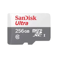 SanDisk Ultra 256GB Class-10 100mbps Micro SDXC UHS-I Memory Card (SDSQUNR-256G-GN3MN)