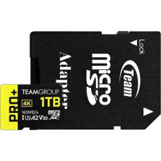 TEAM A2 PRO+ 1TB MicroSDXC UHS-I U3 V30 Memory Card with Adapter