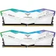 TEAM Delta RGB 48GB (24x2) DDR5 7600MHz Gaming Desktop RAM White