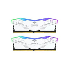 TEAM T-FORCE DELTA RGB 32GB (2 x 16GB) 6000MHz DDR5 Gaming RAM White for AMD EXPO