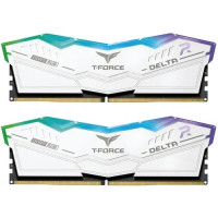 TEAM T-FORCE DELTA RGB White 32GB (16GBx2) 7600MHz DDR5 Gaming RAM