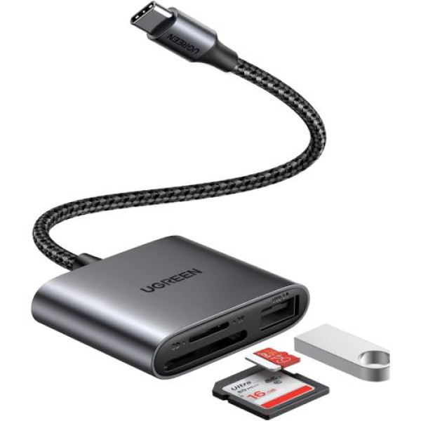 Ugreen CM387 3-in-1 Type-C Multifunction Card Reader #80798
